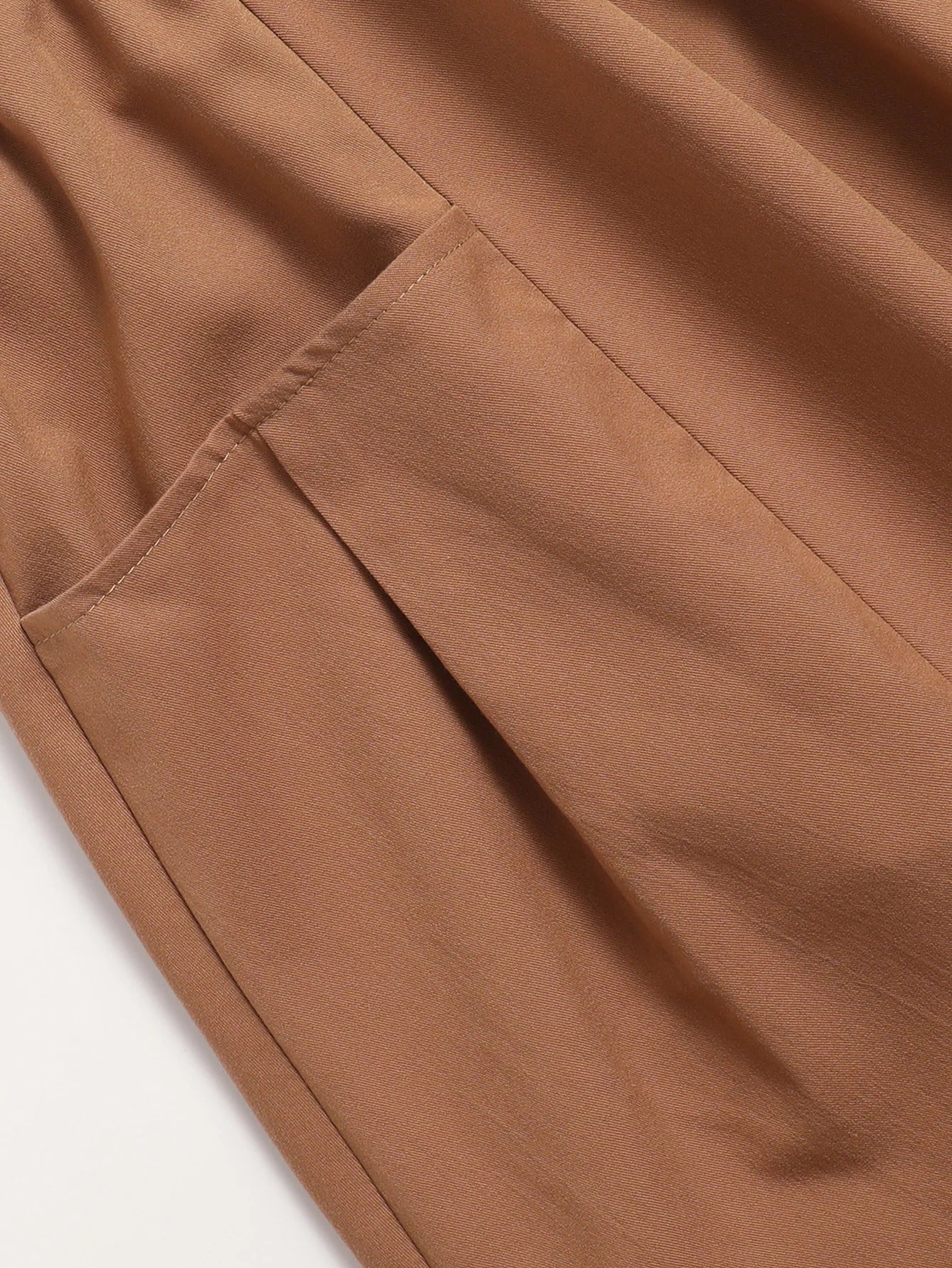 Women's High Waist  Midi Skirt with Pockets - Elastic Waist A-Line Flowy Skirt for Casual and Office Wear