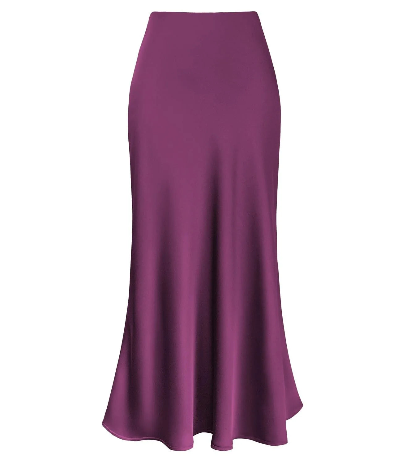 Spring Summer Women's Clothing New Style Silky Texture Forged Surface Acetic Acid Hanging High Waist Fish Tail Half Skirt Women