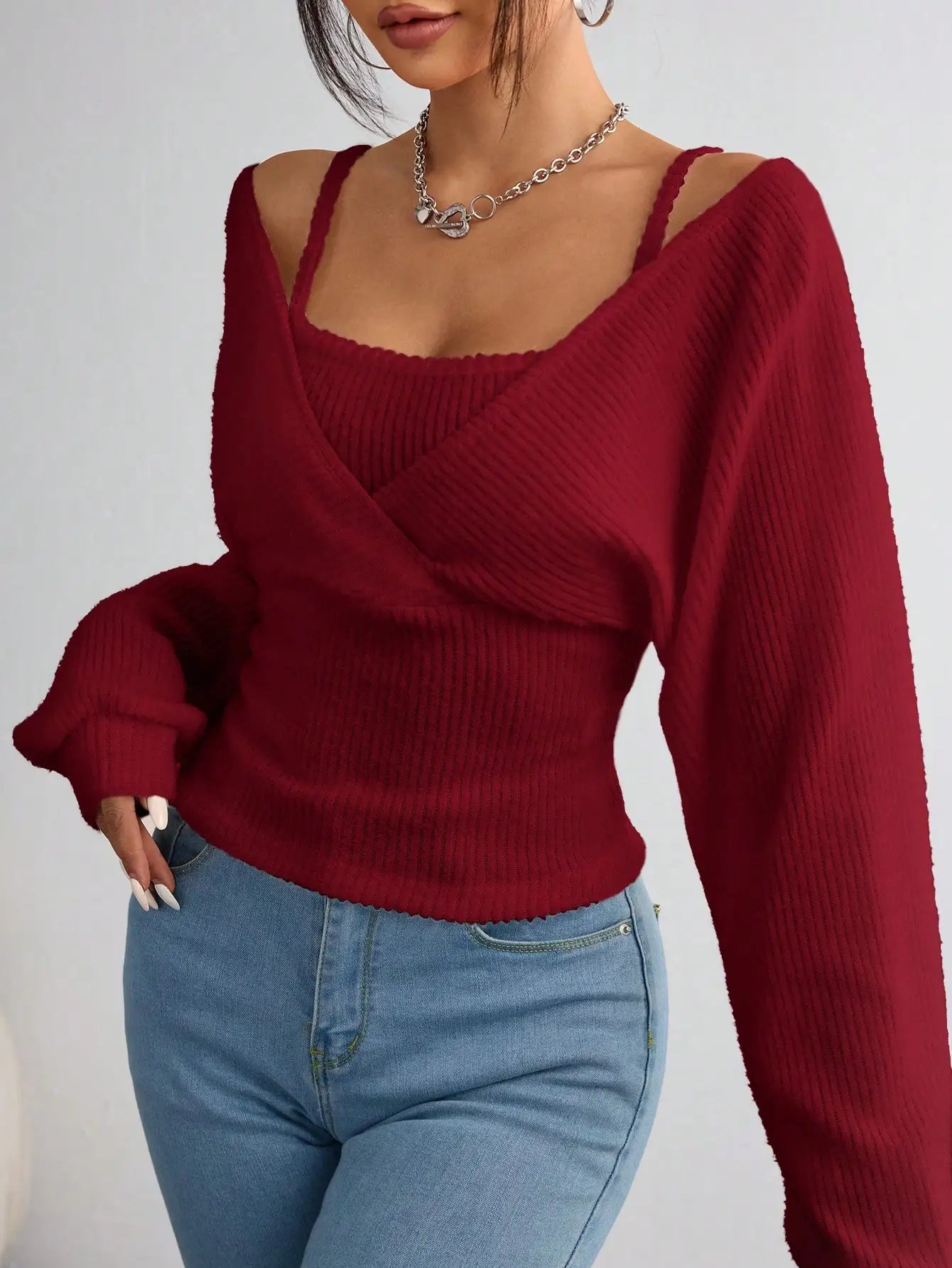 New Women's Casual Solid Color Knitted Long Sleeve Regular Fit Hoodie T-shirt Comfortable Breathable Fashionable Top