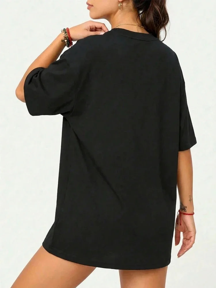 2026 Hot Sale Save the Drama for Your Mama T-Shirt Top Plus Size Women Kawaii Cotton Clothes O-neck Short Sleeve